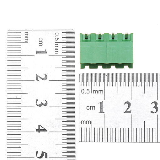 Picture of 2EDG 5.08mm Pitch 4 Pin Plug in Screw Dupont Cable Terminal Block Connector Right Angle