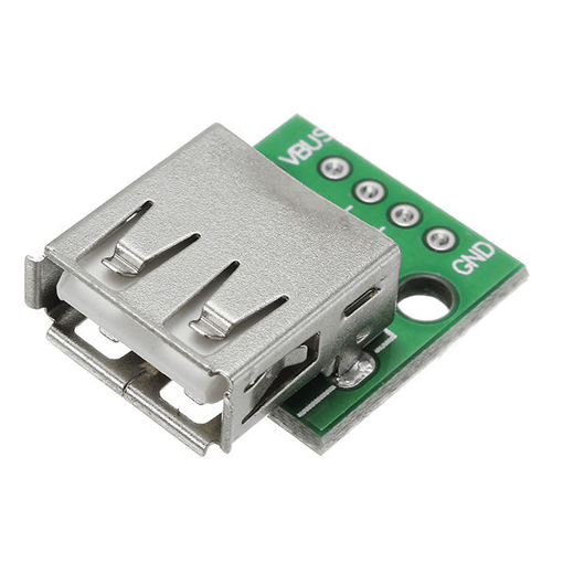 Immagine di 2Pcs USB 2.0 Female Head Socket To DIP 2.54mm Pin 4P Adapter Board
