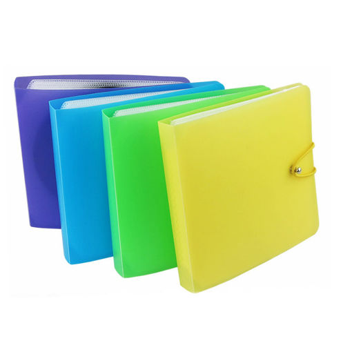 Immagine di 12Pcs/24Pcs Candy Color Plastic CD Package Environmental Protection PP Fabric CD Storage Bag