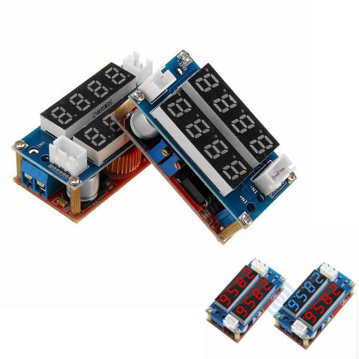 Immagine di 5A CC CV Step Down Digital Adjustable Receiver Charge Module With LED Display For Arduino Blue/Red
