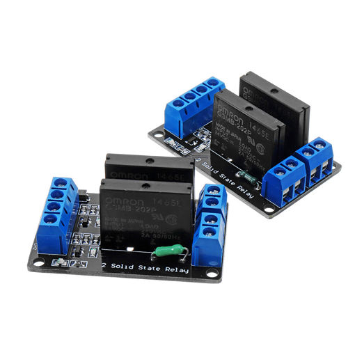 Picture of 2 Channel DC 24V  Relay Module Solid State High and low Level Trigger For Arduino 240V2A