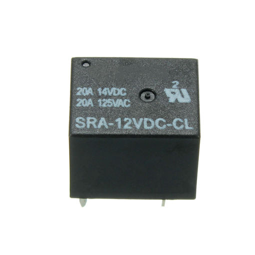 Immagine di 5pcs 5 Pin Relay 12V DC 20A Coil Power Relay SRA-12VDC-CL