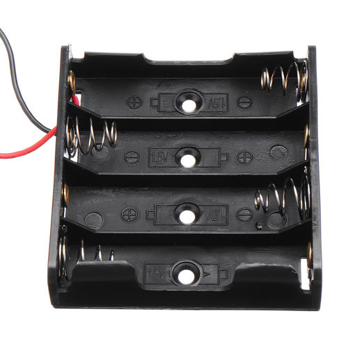 Immagine di DIY 6V 4-Slot / 4 x AA Battery Holder With Leads