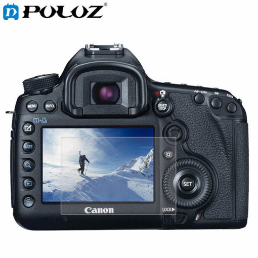 Immagine di PULUZ Camera 2.5D Curved Edge 9H Hardness Tempered Glass Screen Protector for Canon 5D  Mark III