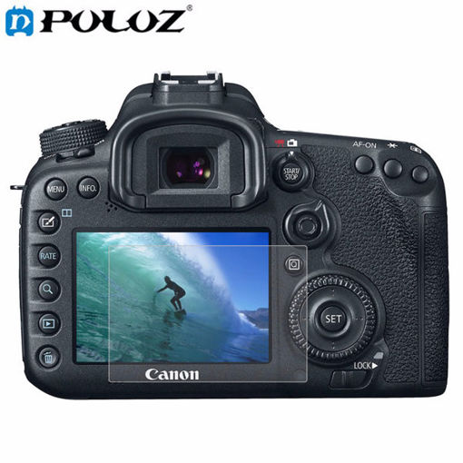 Immagine di PULUZ Camera 2.5D Curved Edge 9H Hardness Tempered Glass Screen Protector for Canon 7D Mark II
