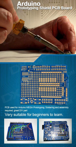 Picture of Prototyping Shield PCB Board For Arduino