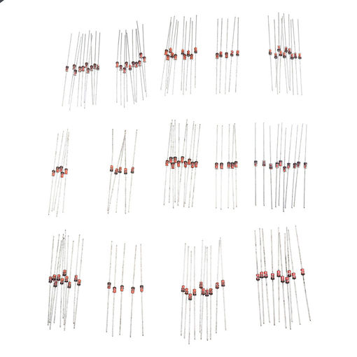 Picture of 70Pcs 1W 1 Watt Voltage Stabilizing Diode Package 3.3V-30V 14 Common Voltages Each 5