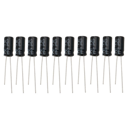 Picture of 600pcs 0.22UF-470UF 16V 50V 12 Values Commonly Used Electrolytic Capacitor Meet Lead