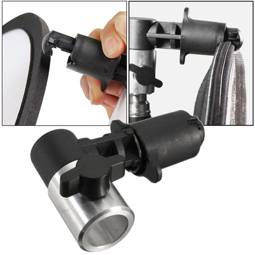 Immagine di Photo Video Photography Studio Reflector Holder Clip Clamp for Light Stand