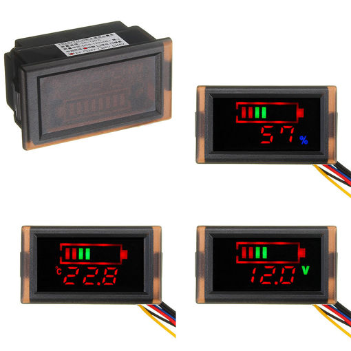 Immagine di Car Battery Voltage Power Display 12V Turn 5V Buck Module Dual USB Car Power Supply