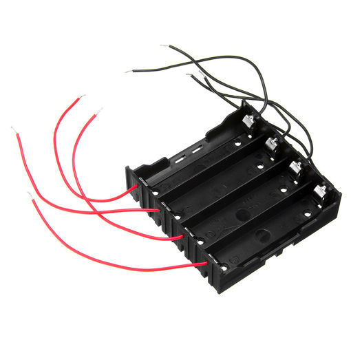 Picture of 5pcs DIY 4 Slot 18650 Battery Holder With 8 Leads