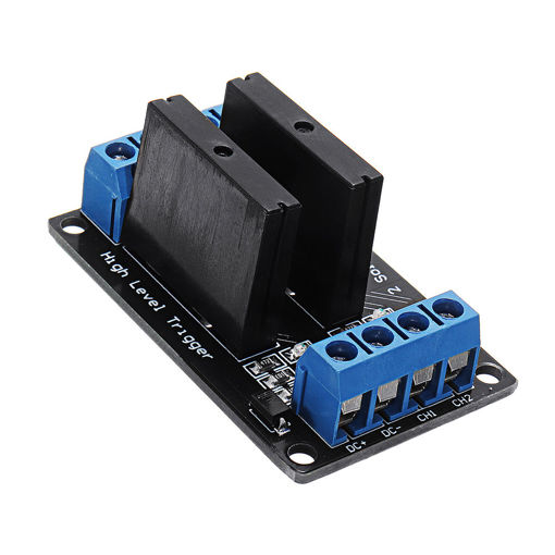 Immagine di 3pcs 2 Channel DC 12V Relay Module Solid State High Level Trigger For Arduino 240V2A