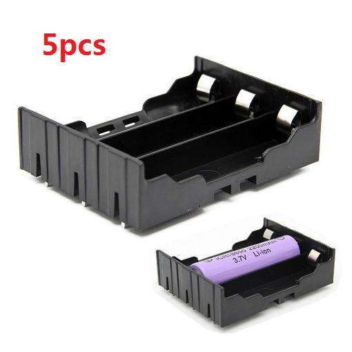 Immagine di 5pcs DIY 3-Slot 18650 Battery Holder With Pins