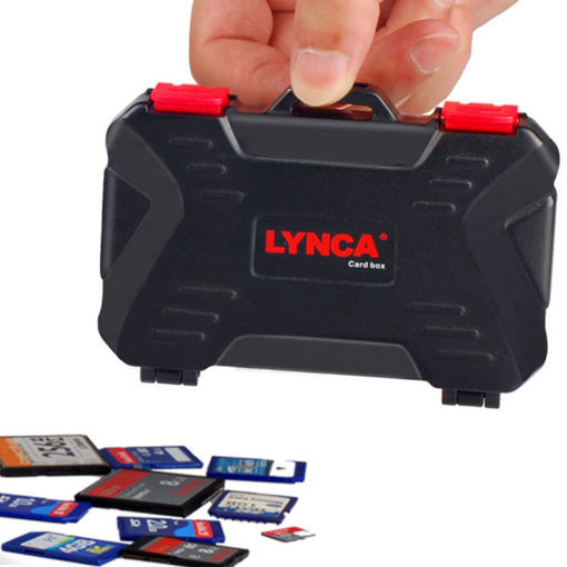 Immagine di Lynca KH10 Waterproof Memory Card Storage Case Box Holder 4 CF 8 SD Card SDXC MSPD XD 12 TF T-Flash