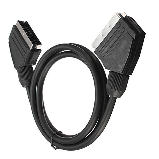 Picture of 1.5m 21 Pin Scart Lead Cable Wire Male To Male For Video