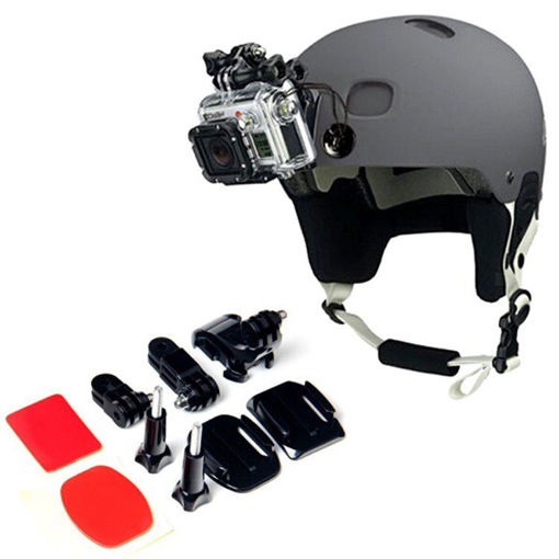 Picture of Helmet Accessories Set J Hook BucklE Mount Basic Adapter Screw with 3M Sticker for Gopro Hero 5 4 3