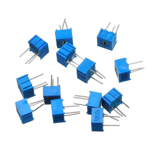 Immagine di 65Pcs 100R-1M Each 1 3362 Potentiometer Package 3362P Adjustable Resistor