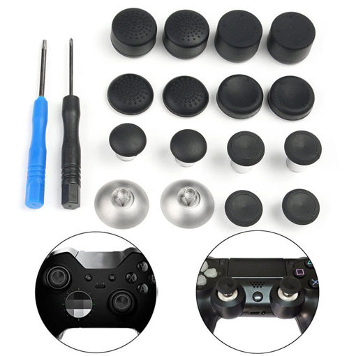 Picture of Replace Magnetic Thumbstick Grips Kit For Xbox One Elite 3.5mm/PS4 Controller