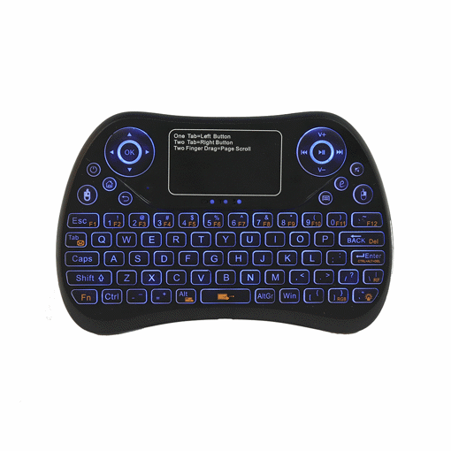 Picture of S913 2.4G Wireless Colorful Backlit English Mini Touchpad Keyboard Air Mouse Airmouse for TV Box PC Smart TV