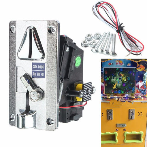 Picture of Plastic Electronic Advanced Front Entry CPU Multi Coin Acceptors Comparison Coin Selector