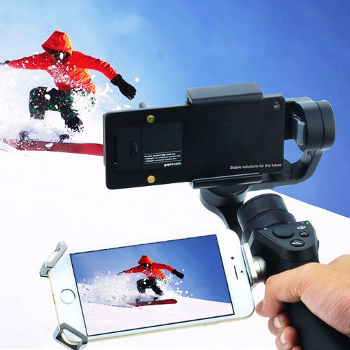 Immagine di Mount Plate Adapter for Gopro Hero 4 3 Plus DJI Osmo Zhiyun Mobile Gimbal Handheld