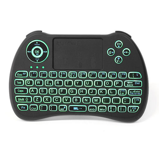 Immagine di iPazzPort KP-810-21Q 2.4G Wireless Italian Three Color Backlit Mini Keyboard Touchpad Air Mouse