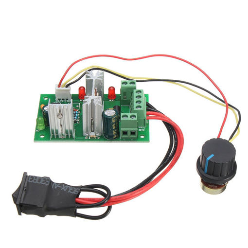 Picture of 3pcs DC 6-30V 200W PWM Motor Speed Controller Regulator Reversible Control Forward / Reverse Switch