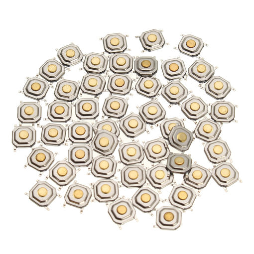 Picture of 1000Pcs DC12V 4 Pins Tact Tactile Push Button Switch Momentary SMD Switch 5x5x1.5MM