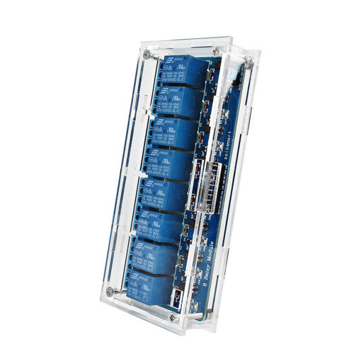 Immagine di 3Pcs Transparent Acrylic Case Protective Housing For 8 Channel Relay Module