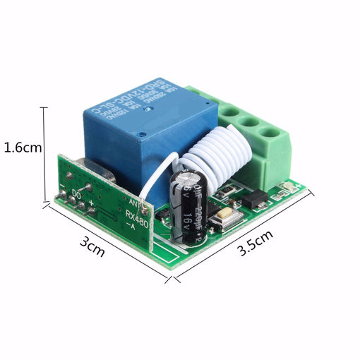 Immagine di 10pcs DC12V 10A 1CH 433MHz Wireless Relay RF Remote Control Switch Receiver Board