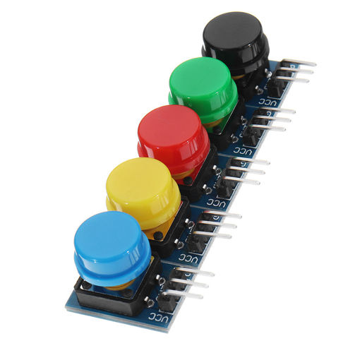 Immagine di 10pcs 12x12MM Big Key Module WAVGAT Push Button Switch Module With Hat High Level Output