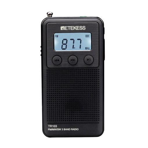 Immagine di Retekess TR103 3Band Radio FM MW SW Radio LCD Display SD Card MP3 Player
