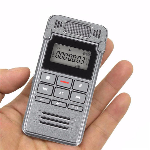 Picture of 560 hrs Record Time LCD Digital Voice Rechargeable Audio Smart Recorder Dictaphone With MP3 Player