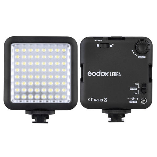 Picture of Godox LED64 LED Lamp Video Light for DSLR Camera Camcorder mini DVR Interview Macro photography