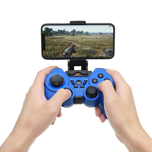 Picture of PXN 8663 Wired bluetooth Vibration Turbo Gamepad with Phone Clip for TV PC Tablet Android Mob