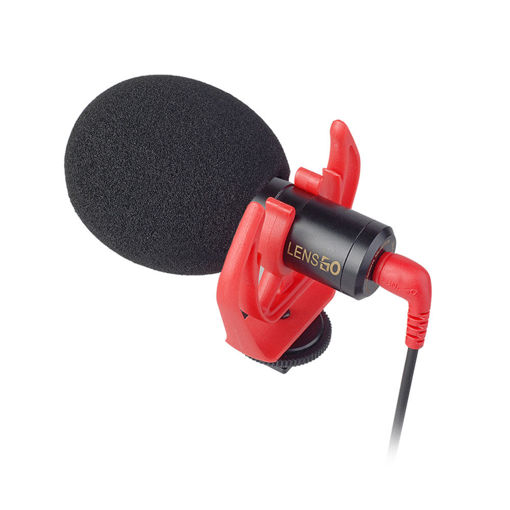 Immagine di LENSGO DMM1 3.5mm Universal Cardioid Directional Condenser Microphone With Sponge Windshield