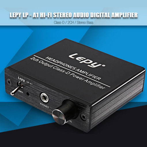 Immagine di LEPY LP-A1 Hi-Fi Stereo Audio Headphone Amplifier 2 Channel output Class D Power Amp