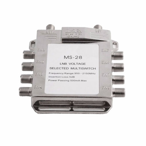 Picture of Jasen JS-MS28 2 in 8 Diseqc Switch Satellite Multiswitch Satellite Antenna Flat LNB Switch
