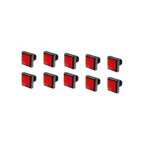 Immagine di 10Pcs Red 44x44mm LED Light Push Button for Arcade Game Console DIY