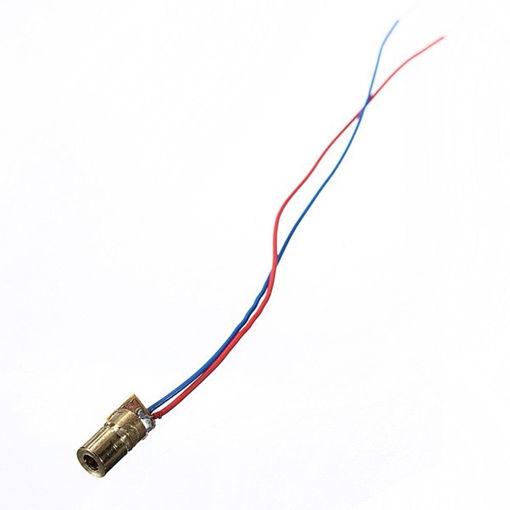 Picture of 100 pcs DC 5V 5mW 650nm 6mm Laser Dot Diode Module Red Copper Head Tube