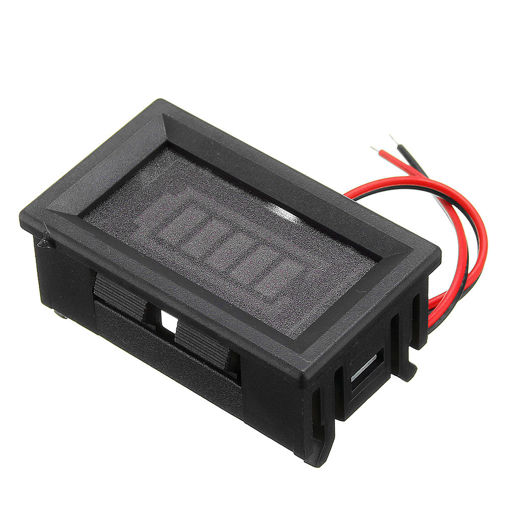 Immagine di 10pcs 12V Lead-acid Battery Capacity Indicator Power Measurement Instrument Tester With LED Display