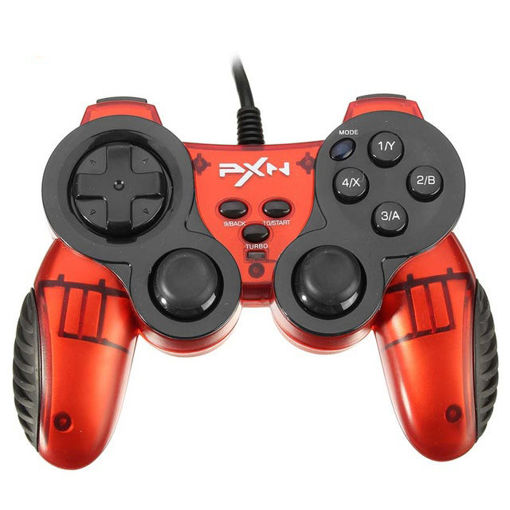 Picture of PXN-2901 Sword Wired Dual Vibration Gamepad for Xbox 360 PC Smartphone with OTG