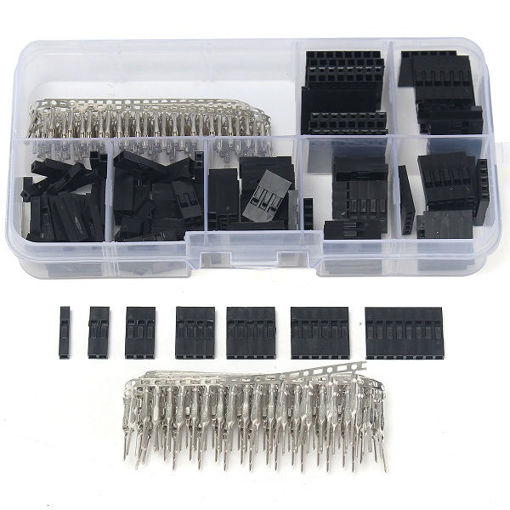 Picture of 5Pcs Geekcreit 310Pcs 2.54mm Male Female Dupont Wire Jumper With Header Connector Housing Kit