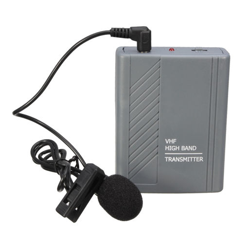 Immagine di Wireless Meeting Teaching Clip-on Headset Lavalier Microphone MIC Audio Loudspeaker Transmitter Receiver