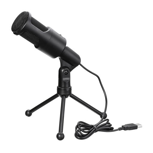 Immagine di Desktop Mini USB Flexible Microphone with Tripod Bracket Stand