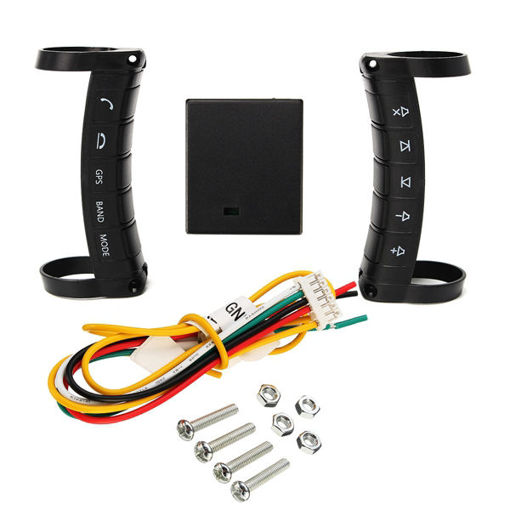 Immagine di Universal Wireless Steering Wheel Controller Button Remote Control For Stereo DVD GPS Navigation