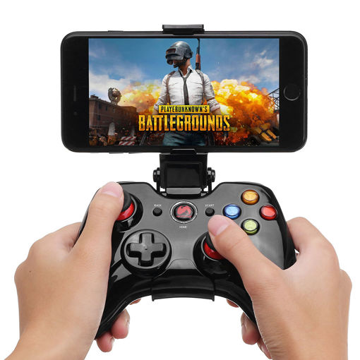 Picture of NEWGAME M200 bluetooth Wired Vibration Gamepad with Phone Clip for IOS Android PC TV Box