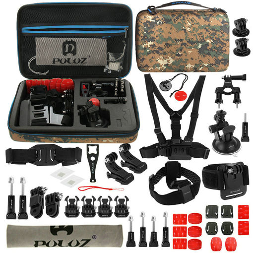 Immagine di PULUZ PKT29 45 in 1 Accessories Combo Kit Mount Screw with Storage Case for Action Sportscamera
