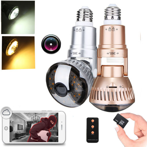 Immagine di 1.3MP 960P Wireless Security Camera LED Light Bulb IP Camera Motion Detection Night Vision