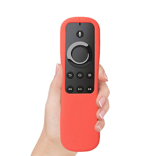Picture of Red TV Remote Control Cover Skin For Amazon Alexa Voice Fire TV Remote Newest Second Generation